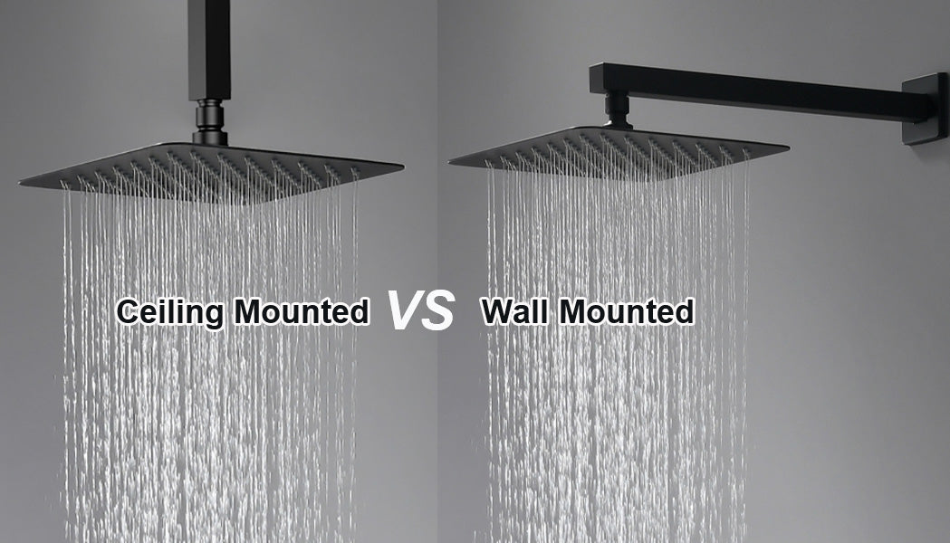 Wall Mounted Vs Ceiling Shower