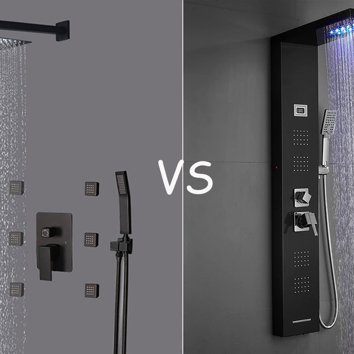 Shower Panels vs Shower Systems