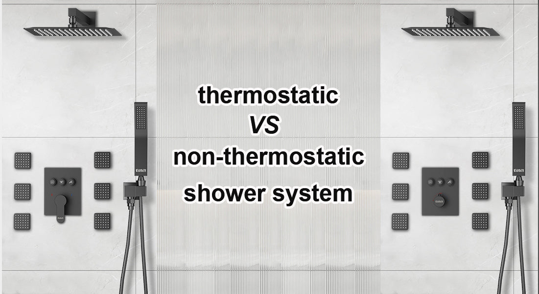 What is the difference between a thermostatic and non thermostatic shower system