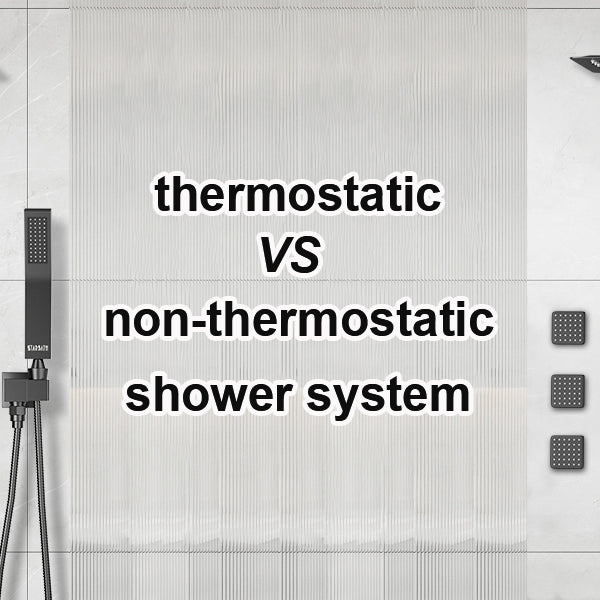 What is the difference between a thermostatic and non thermostatic shower system