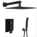 STARBATH Shower System Wall Mounted 12 Inch Matte Black - STARBATH