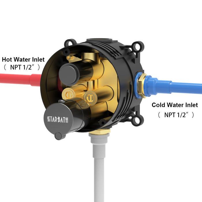 STARBATH Thermostatic Shower Valve Single Function - STARBATH