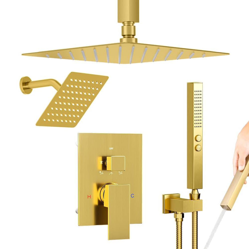 ゴールドスター　シャワーズ STARBATH 12+6 Inch Dual Shower Head System with Two Function Handheld