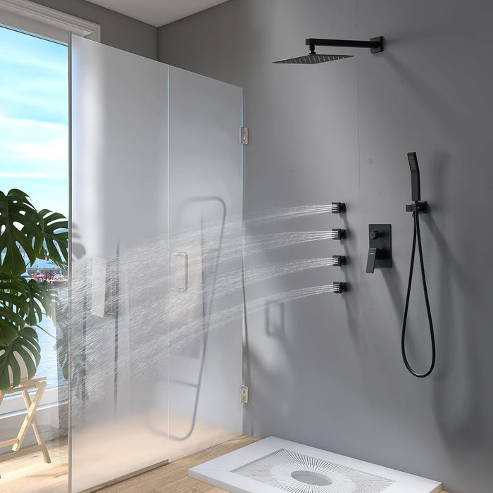 STARBATH 2" Shower Body Jets Adjustable Flow with On Off