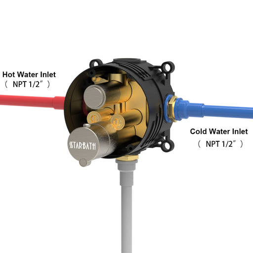 STARBATH Thermostatic Shower Valve Single Function - STARBATH