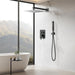 STARBATH Shower System Two Function Push Button Wall Mounted Matte Black - STARBATH