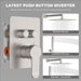 STARBATH Shower System Two Function Push Button Wall Mounted Brushed Nickel - STARBATH