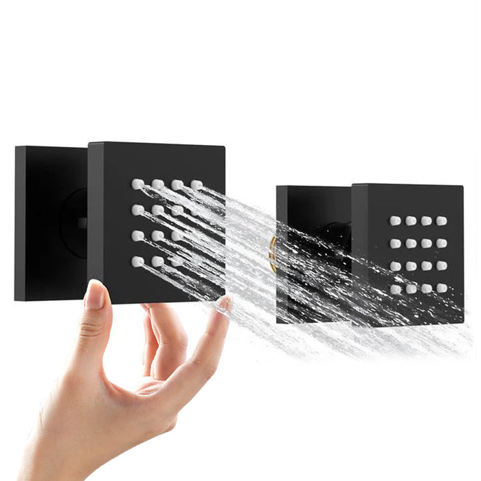 STARBATH 2" Shower Body Jets Adjustable Flow with On Off