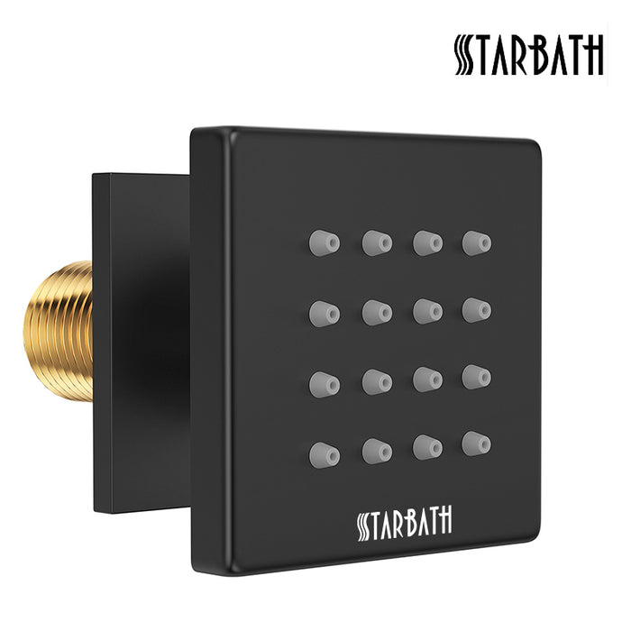 STARBATH Shower Body Spray Jets Matte Black - STARBATH