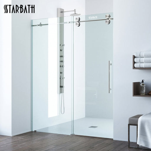 STARBATH Adjustable Sliding Rectangle Shower Door - STARBATH