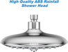 STARBATH Shower Head Round 8 Inch ABS 6 Function - STARBATH