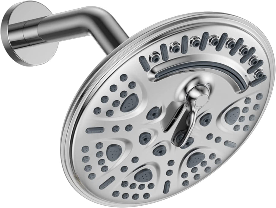 STARBATH Shower Head Round 8 Inch ABS 6 Function - STARBATH