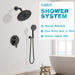 STARBATH Round Shower System Shower Faucet Set Knob Button 8 Inch Oil Rubbed Bronze - STARBATH