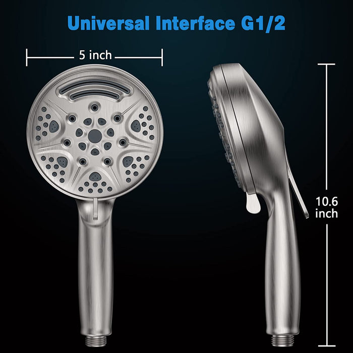 STARBATH Handheld Shower Head 9 Function Head High Pressure Ultra Thin ABS - STARBATH