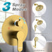 STARBATH Round Shower System Shower Faucet Set Knob Button 8 Inch Gold - STARBATH