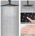 STARBATH Shower Jet System Ceiling Mounted Matte Black 10 Inch/12 Inch - STARBATH