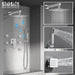 STARBATH Shower Jet System Wall Mounted Chrome 10 Inch/12 Inch - STARBATH