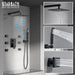 STARBATH Shower Jet System Wall Mounted Matte Black 10 Inch/12 Inch - STARBATH