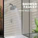 STARBATH Round Shower System Shower Faucet Set 8 Inch Single Function Brushed Nickel - STARBATH