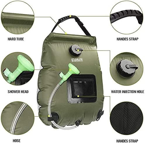 STARBATH Solar Shower Bag Portable Shower - STARBATH