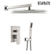 STARBATH Shower System Wall Mounted 12 Inch Brushed Nickel - STARBATH