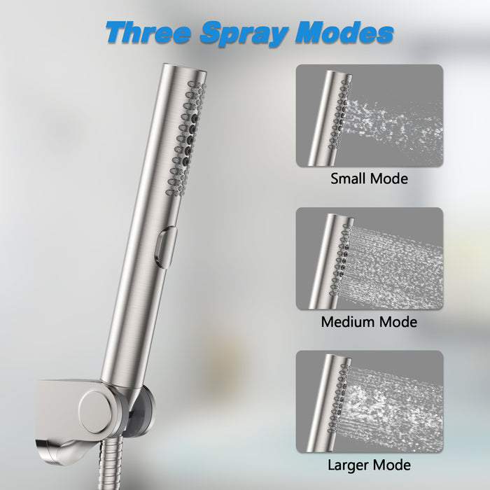 STARBATH Handheld Shower Head ABS Three Spray Modes Round High Pressure Water Saving - STARBATH