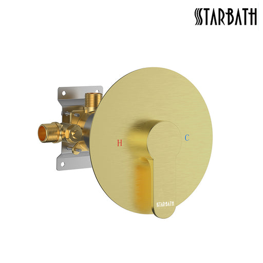 STARBATH Single Function Shower Valve Round - STARBATH