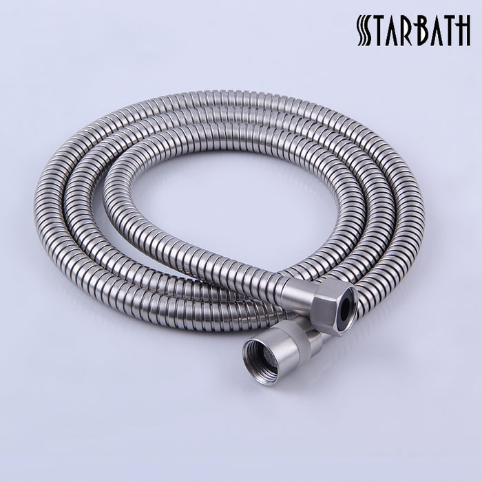 STARBATH 304 Stainless Steel Shower Hose Brushed Nickel 59 Inch - STARBATH