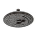 STARBATH Shower Head Round 8 Inch ABS 6 Function - STARBATH